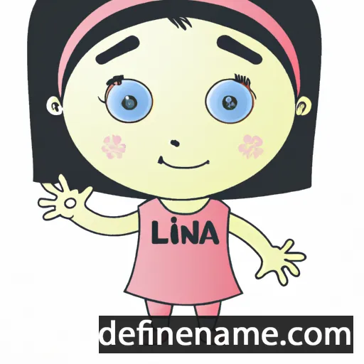 cartoon of the name Lina