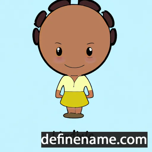 cartoon of the name Lindiwe