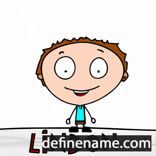 cartoon of the name Lindon