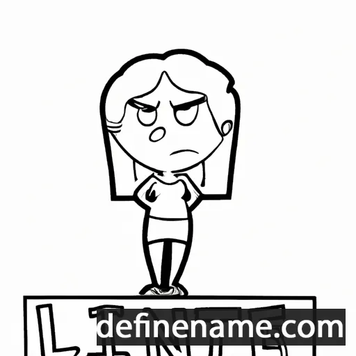 cartoon of the name Linet