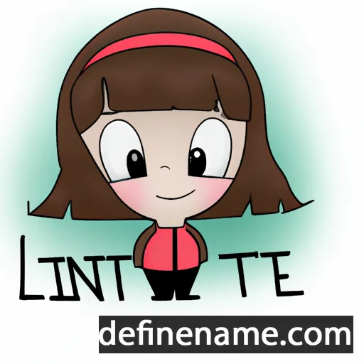 cartoon of the name Linette