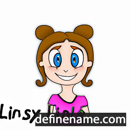 cartoon of the name Linsey