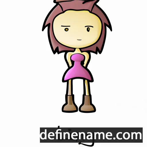 cartoon of the name Linzi