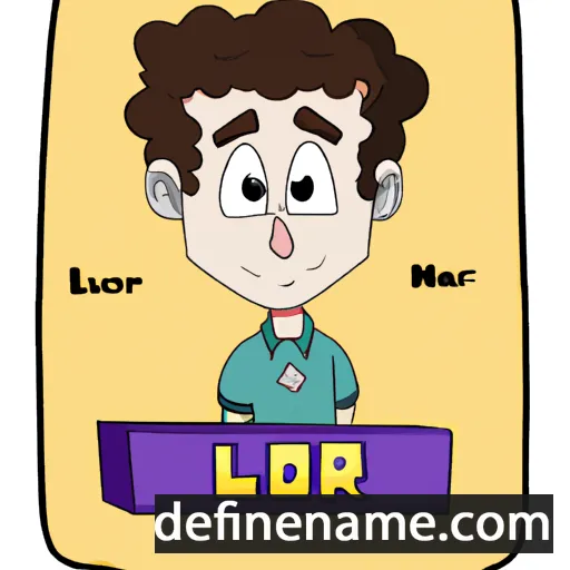 cartoon of the name Lior