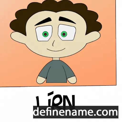 cartoon of the name Liron