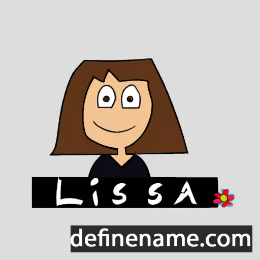 cartoon of the name Lisa