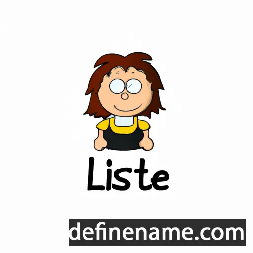 cartoon of the name Lisette