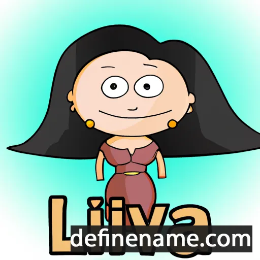 cartoon of the name Liviana