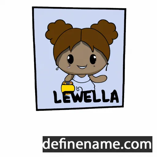 cartoon of the name Llewela