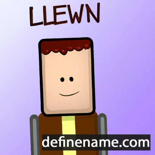 cartoon of the name Llewelyn