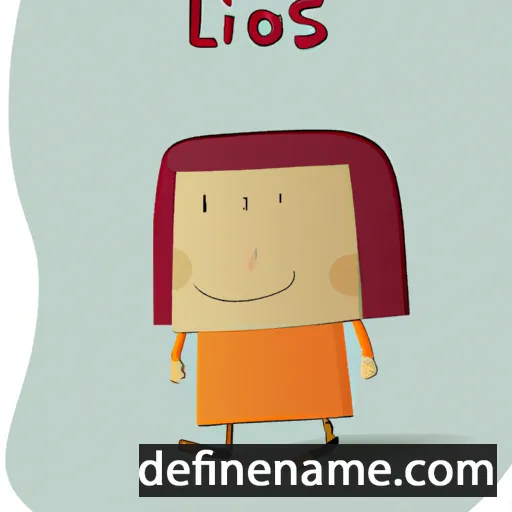 cartoon of the name Llinos