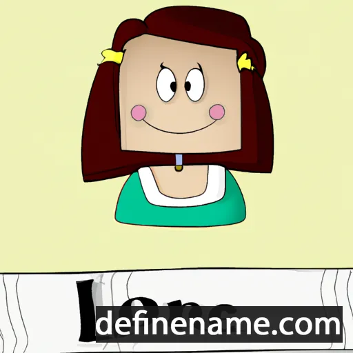 cartoon of the name Loane