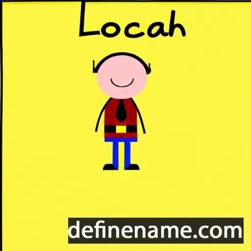 cartoon of the name Lochan