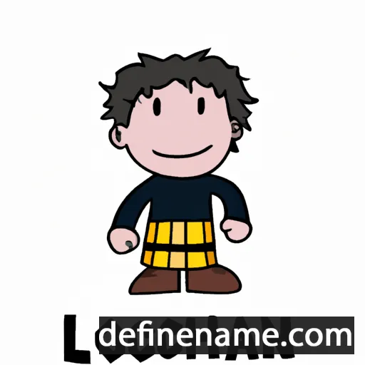 cartoon of the name Lochlann