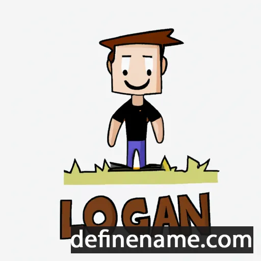 cartoon of the name Logan