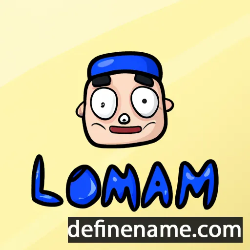 cartoon of the name Lomán