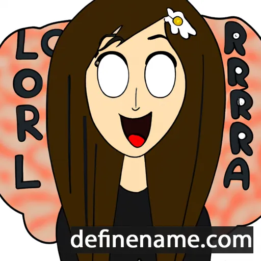 cartoon of the name Lora