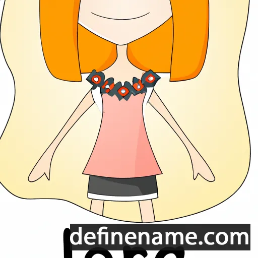 cartoon of the name Lorea