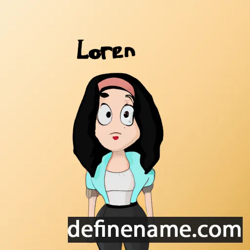 cartoon of the name Loreen