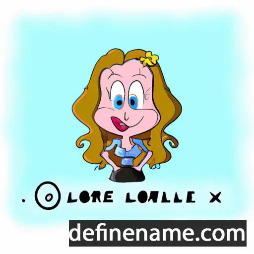 cartoon of the name Lorelle