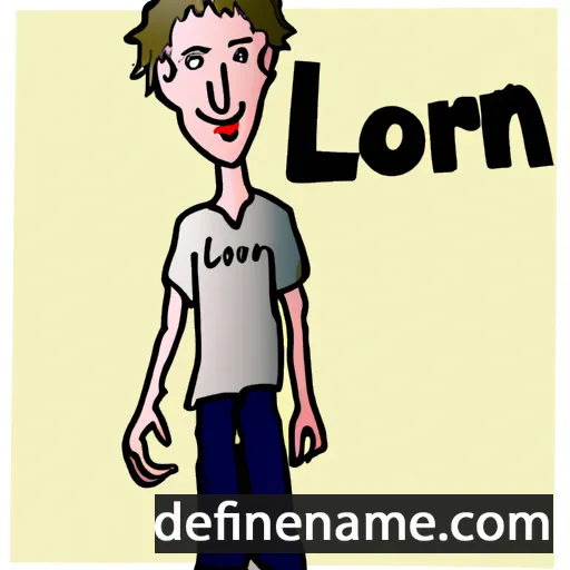 cartoon of the name Loren