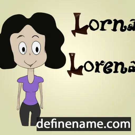 cartoon of the name Lorena