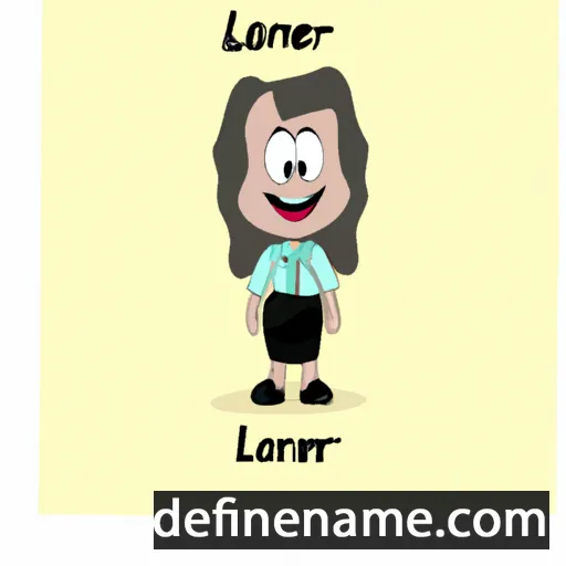 cartoon of the name Lorene