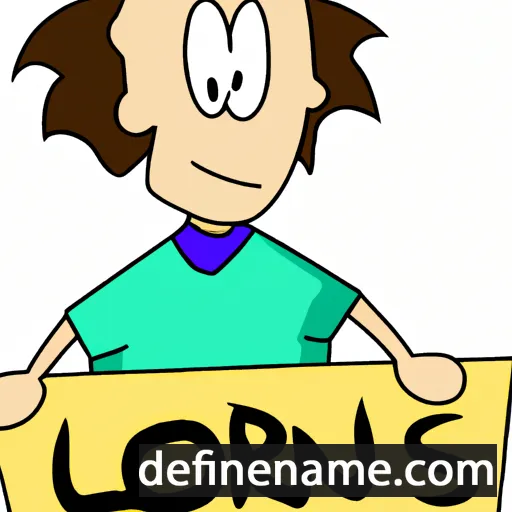 cartoon of the name Lorens