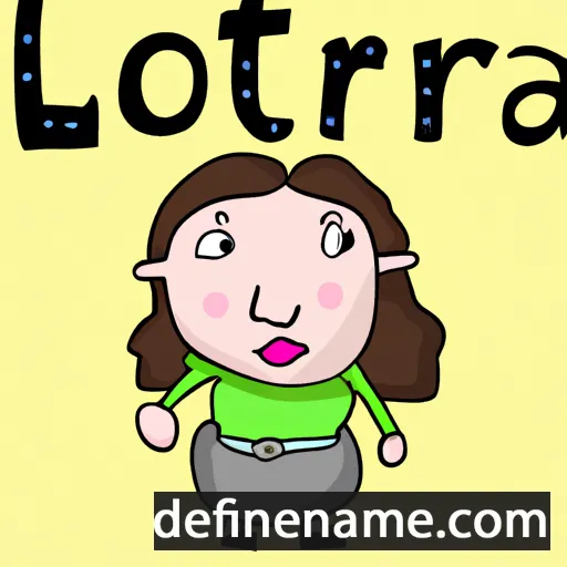 cartoon of the name Loreta