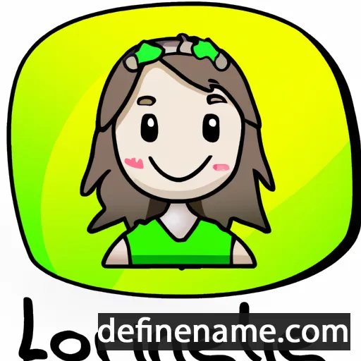 cartoon of the name Lorine