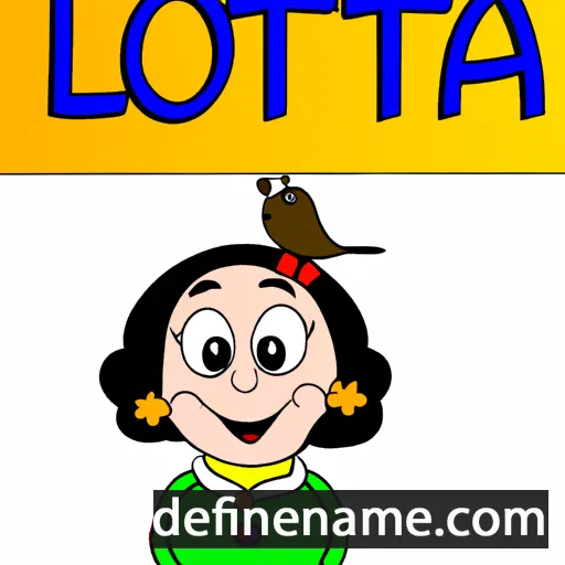 cartoon of the name Lorita