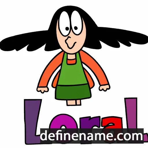 cartoon of the name Lorri