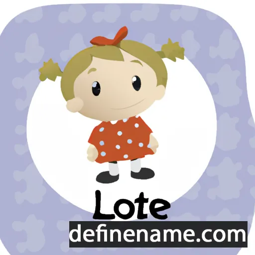 cartoon of the name Lottie