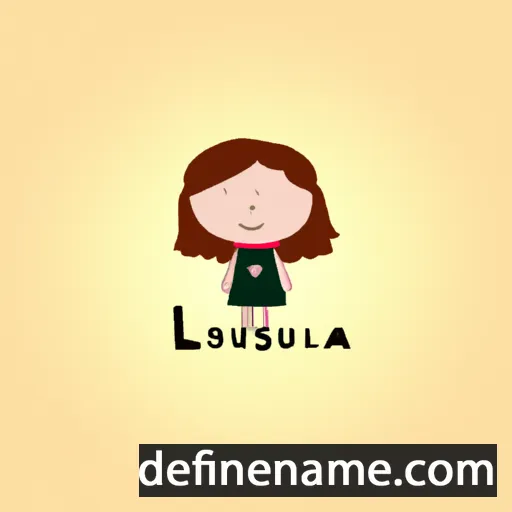 cartoon of the name Louisa