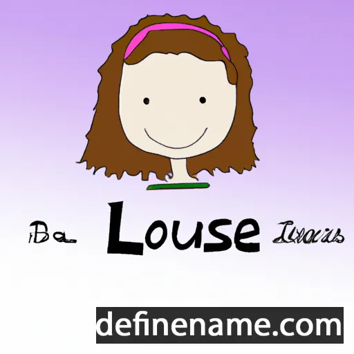 cartoon of the name Louise