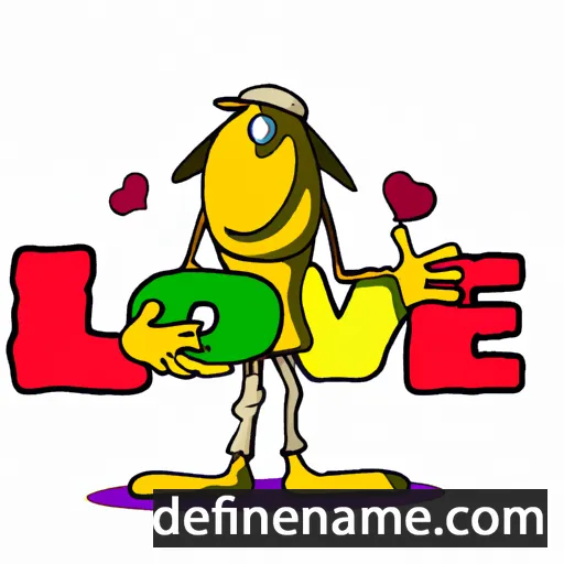 cartoon of the name Love