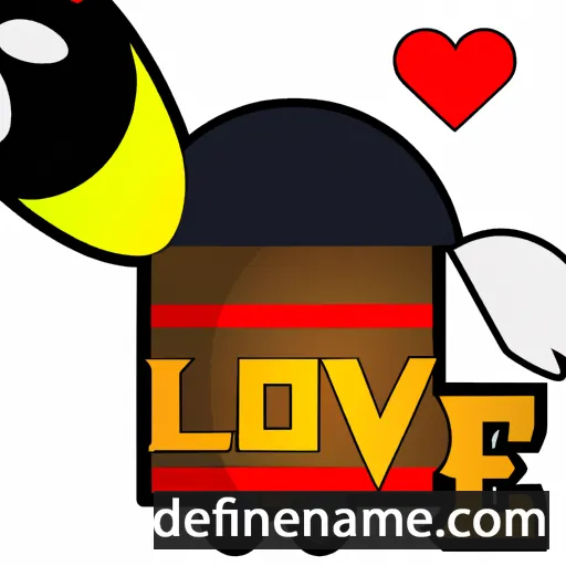 cartoon of the name Love