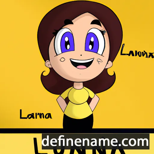 cartoon of the name Luanna