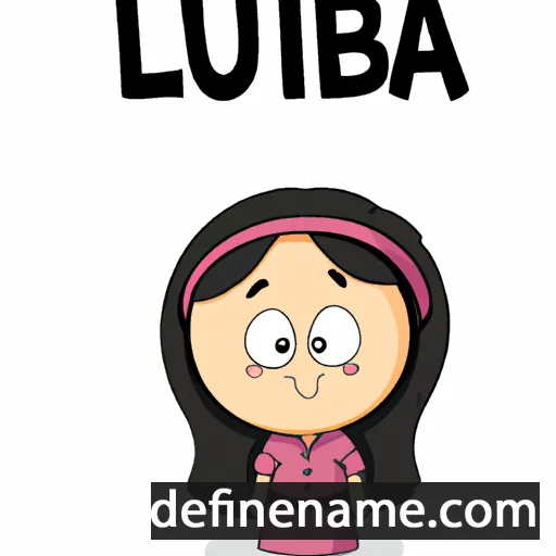 cartoon of the name Lubna