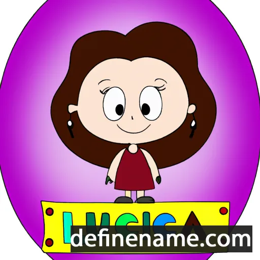 cartoon of the name Luciana