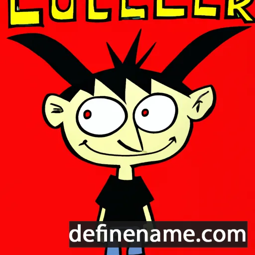 cartoon of the name Lucifer