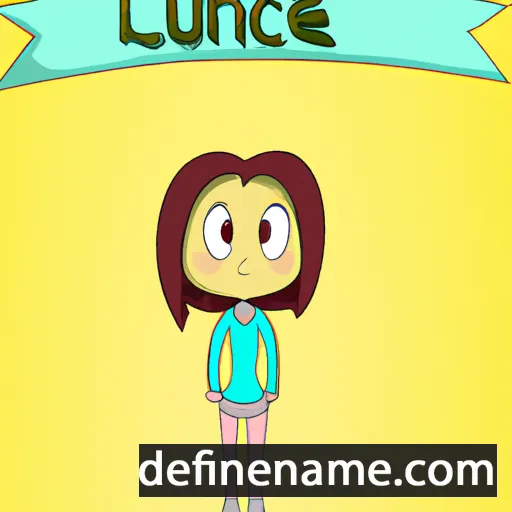 cartoon of the name Lucine