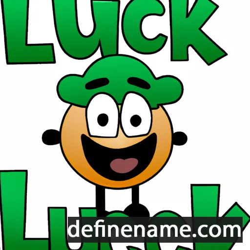 cartoon of the name Lucky