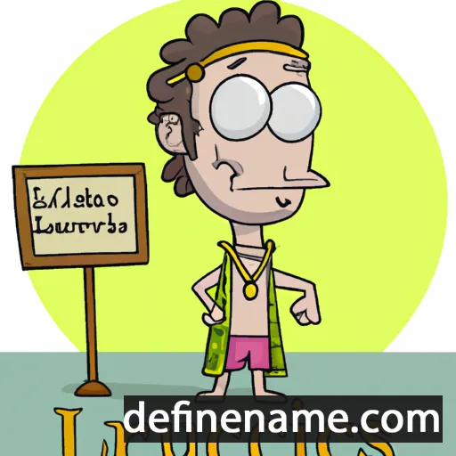 cartoon of the name Lucretius