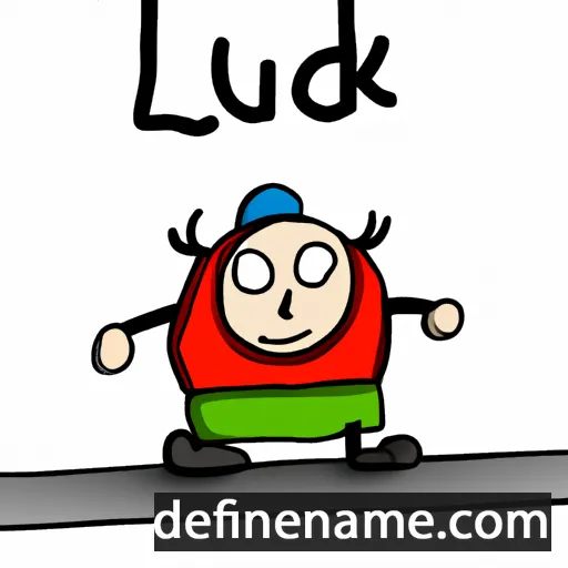 cartoon of the name Luděk