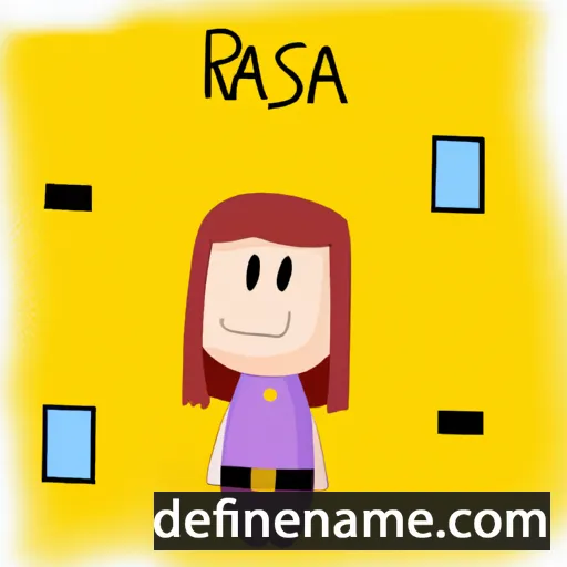 cartoon of the name Rássa