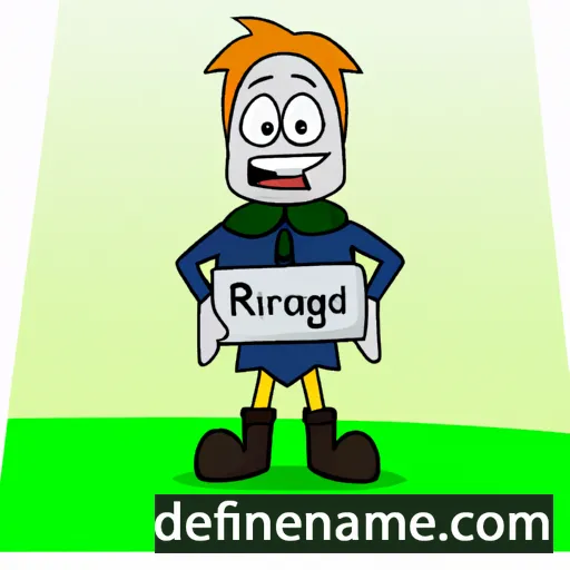 cartoon of the name Ráðgeirr