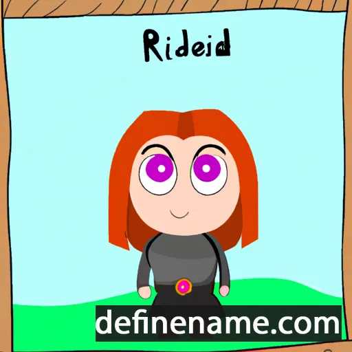 cartoon of the name Ráðhildur