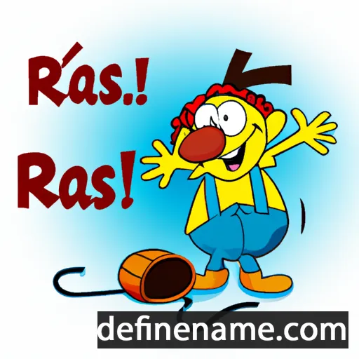 cartoon of the name Räşit