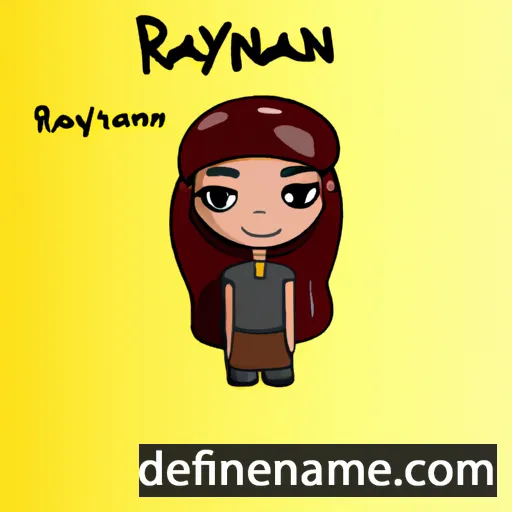 cartoon of the name Räyxana